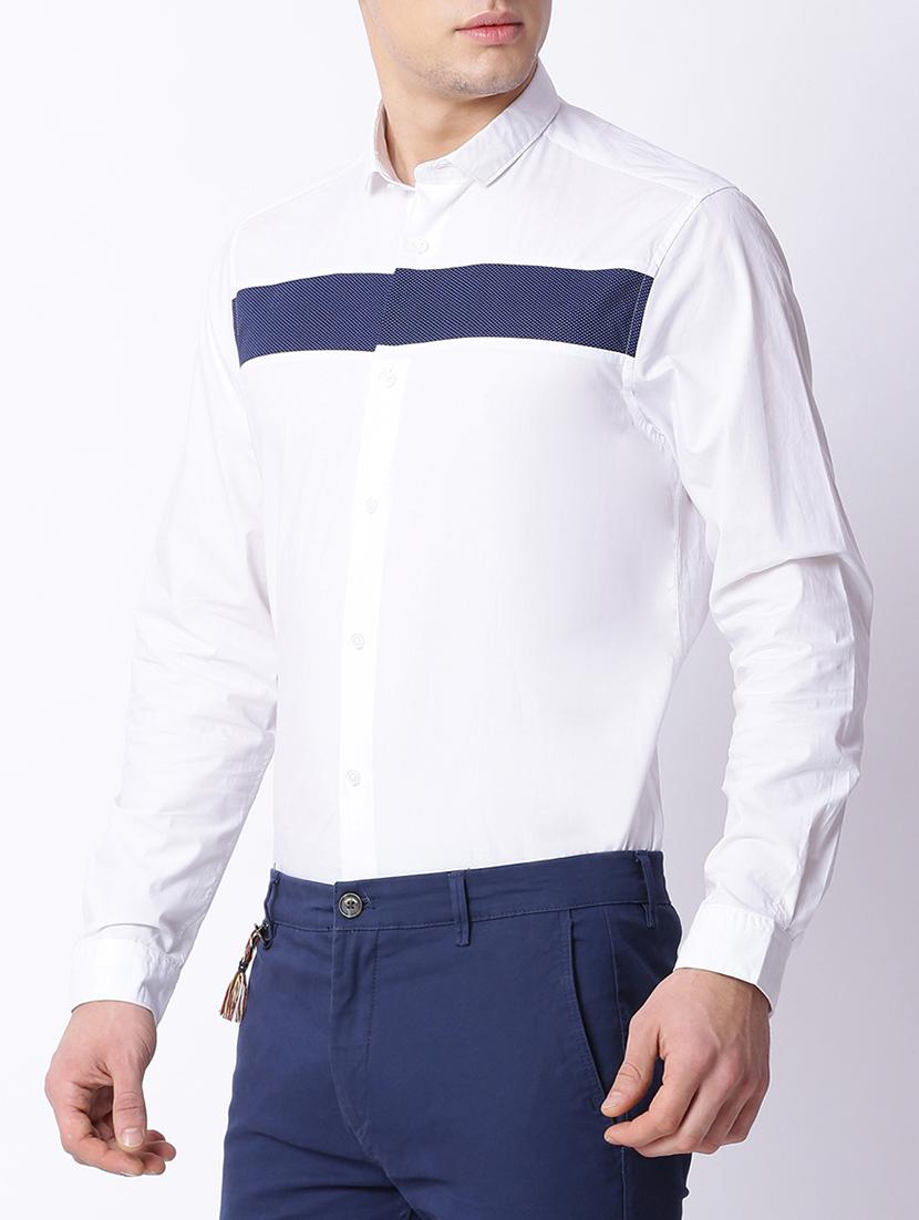 white cotton casual shirt - 15292753 - Zoom Image - 2