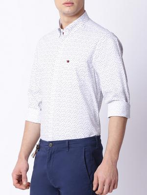 white cotton casual shirt - 15292765 - Standard Image - 2