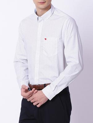 white cotton casual shirt - 15292799 - Standard Image - 2