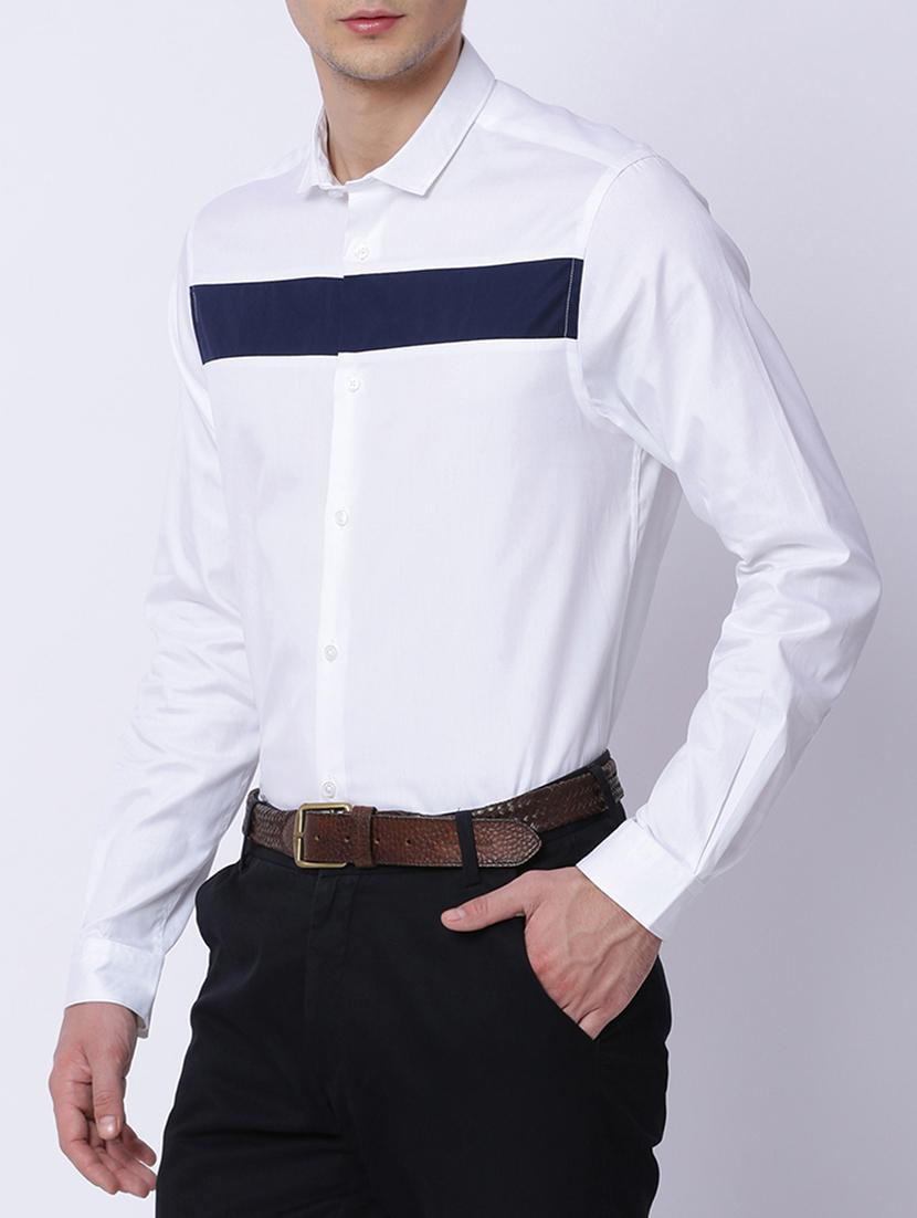white cotton casual shirt - 15292821 - Zoom Image - 2