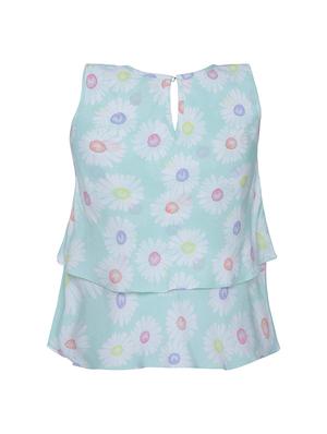 blue rayon top - 15293410 - Standard Image - 2
