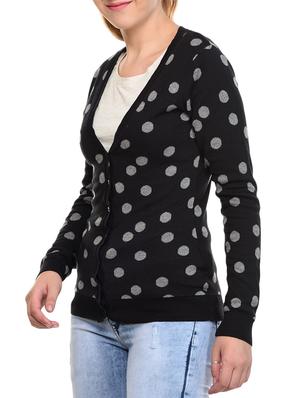 black cotton cardigan - 15293480 - Standard Image - 2