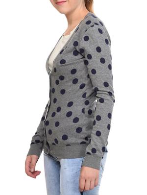 grey cotton cardigan - 15293481 - Standard Image - 2