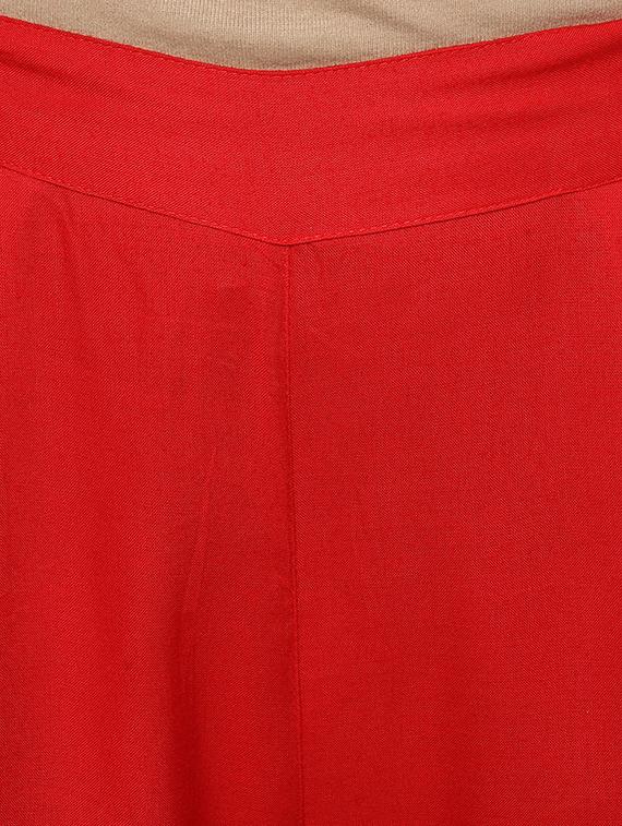 yellow rayon kurta palazzo set - 15294123 - Zoom Image - 5