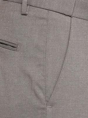 grey polyester blend flat front formal trouser - 15296332 - Standard Image - 5
