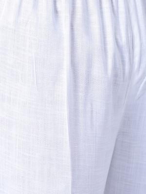beige rayon kurta pyjama set - 15296385 - Standard Image - 5