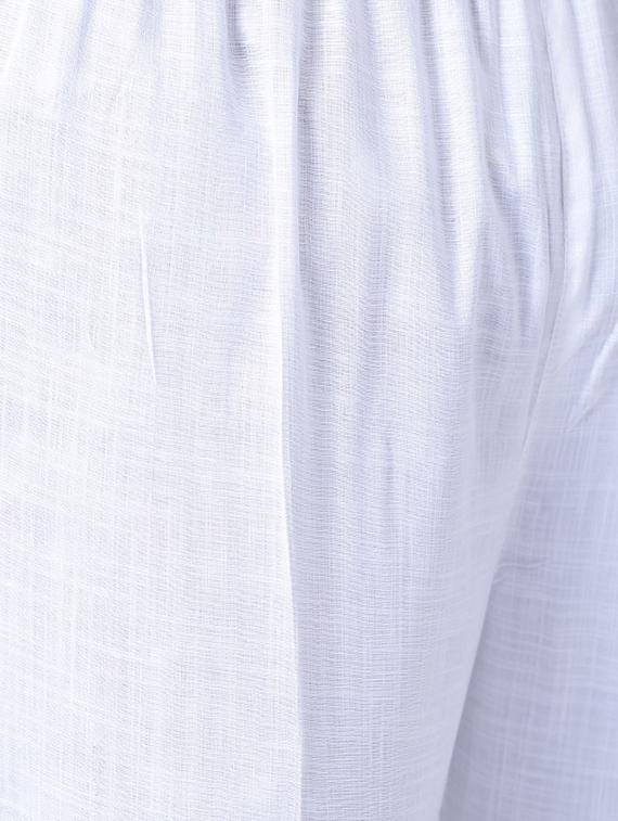 beige rayon kurta pyjama set - 15296385 - Zoom Image - 5