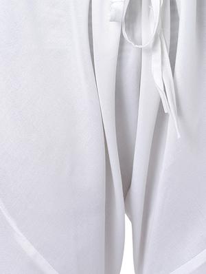 white rayon kurta pyjama set - 15296398 - Standard Image - 5