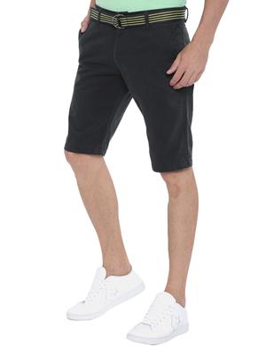 navy blue cotton bermuda - 15300938 - Standard Image - 2