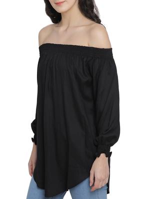 off shoulder elasticated neck tunic - 15301070 - Standard Image - 2