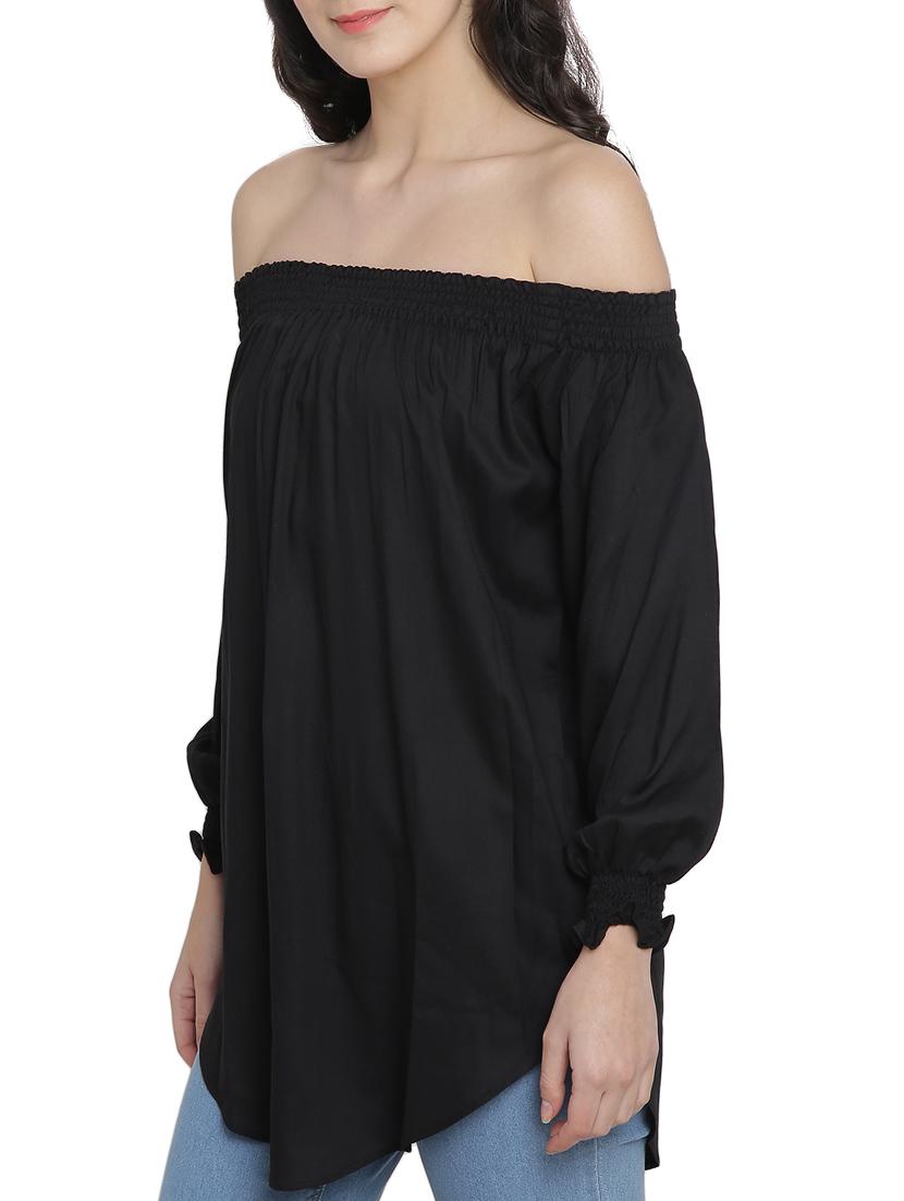 off shoulder elasticated neck tunic - 15301070 - Zoom Image - 2