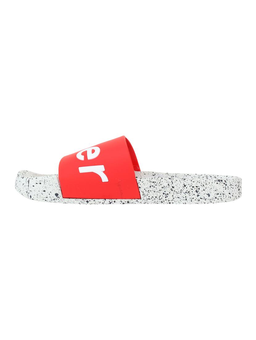 red rubber slip on flip flops - 15301480 - Zoom Image - 2