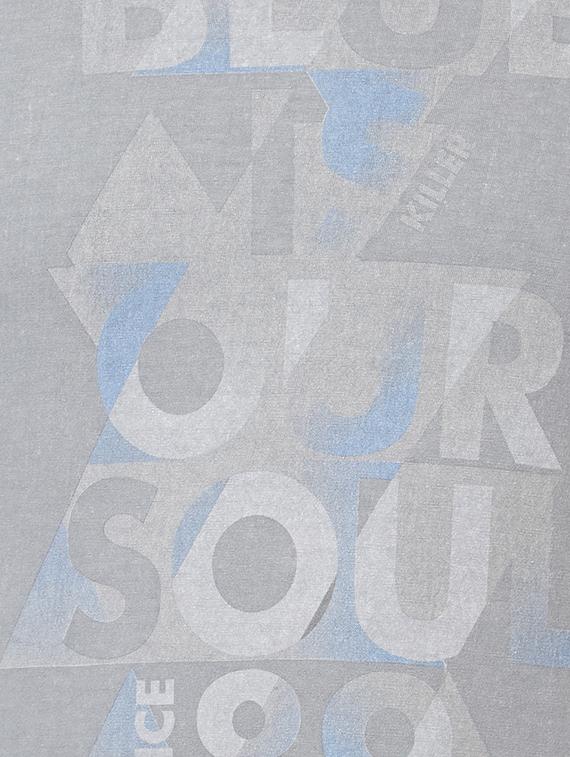 grey cotton chest print t-shirt - 15302169 - Zoom Image - 5