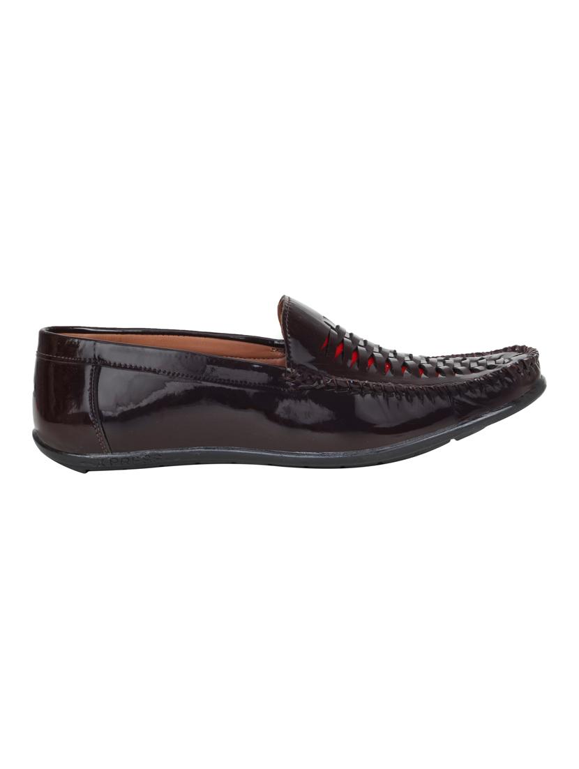 brown patent leather slip on loafer - 15302185 - Zoom Image - 2