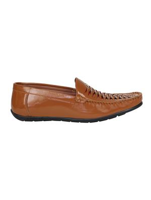 tan patent leather slip on loafer - 15302186 - Standard Image - 2