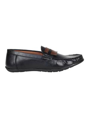 black leatherette slip on loafer - 15302198 - Standard Image - 2