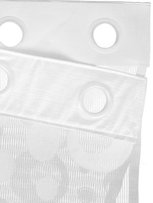 white set of 2 door sheer curtain - 15302933 - Standard Image - 5