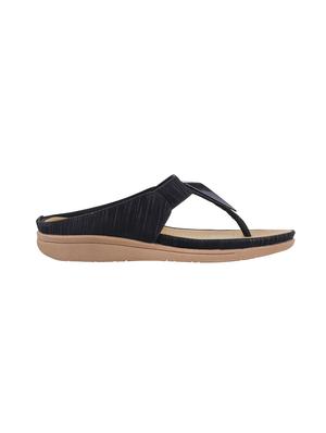 black leatherette slippers - 15303956 - Standard Image - 2