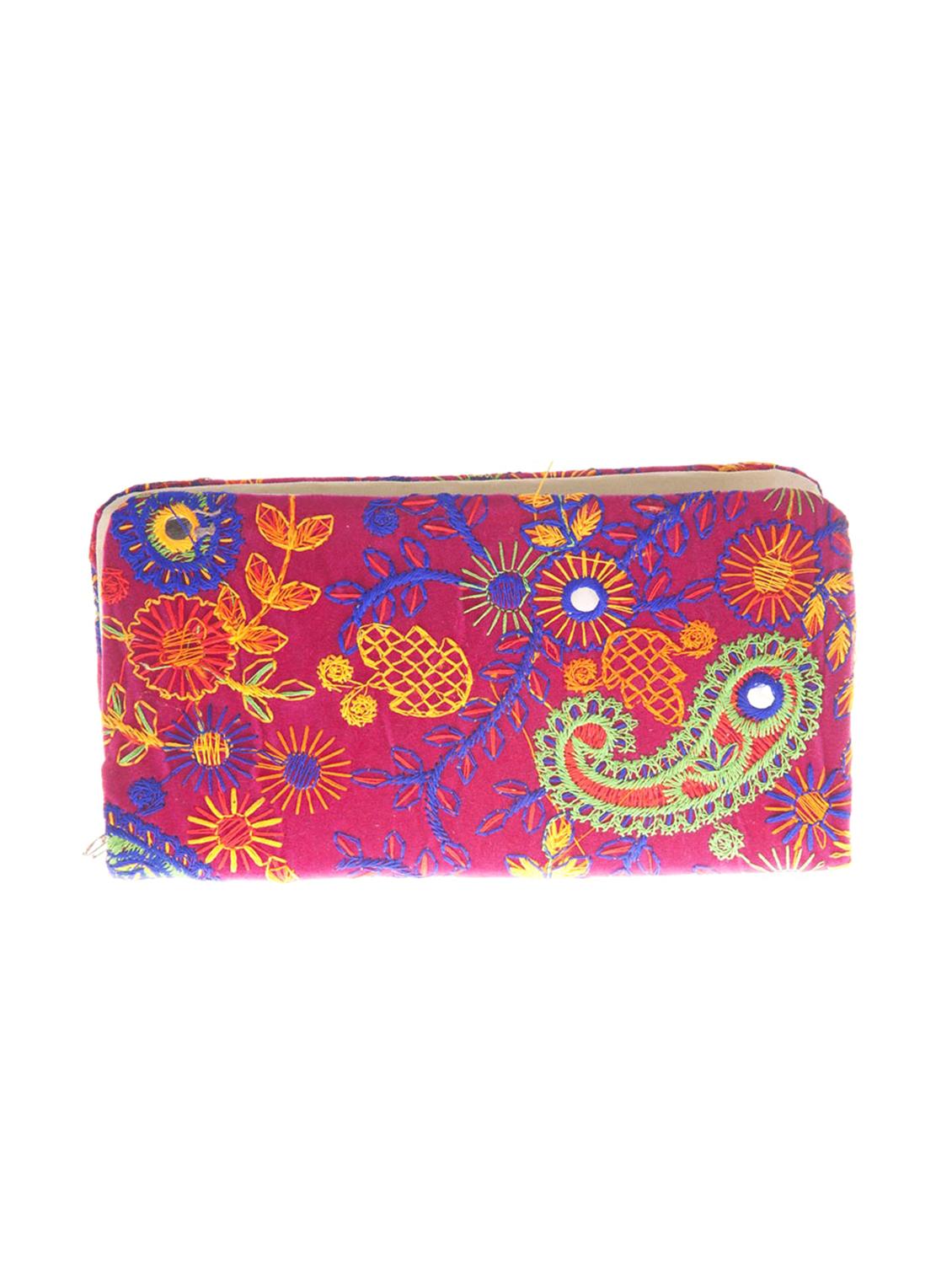 pink cotton polyester blend wallet - 15304666 - Zoom Image - 2