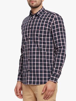 blue cotton casual shirt - 15305773 - Standard Image - 2