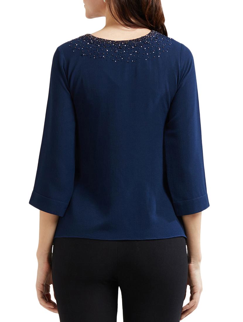 button down frilled hem top - 15305956 - Zoom Image - 2