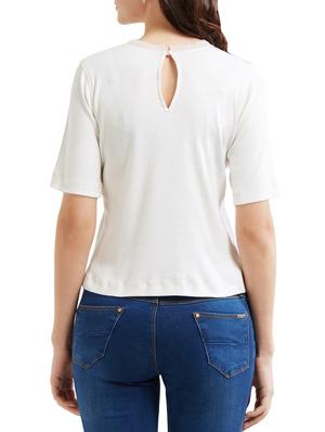 white cotton top - 15305964 - Standard Image - 2