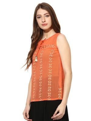 orange embroidered top - 15305972 - Standard Image - 2