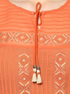 orange embroidered top - 15305972 - Standard Image - 5