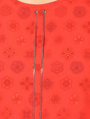 red floral layered top - 15305989 - Standard Image - 5