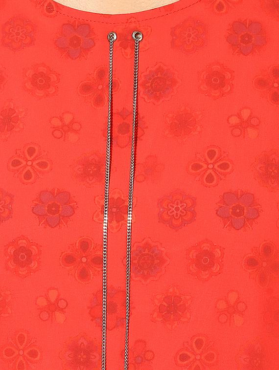 red floral layered top - 15305989 - Zoom Image - 5