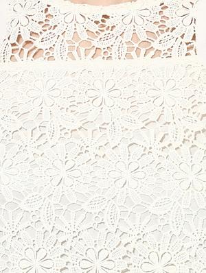 white cotton crochet top - 15305993 - Standard Image - 5