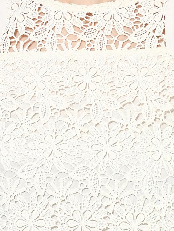 white cotton crochet top - 15305993 - Zoom Image - 5