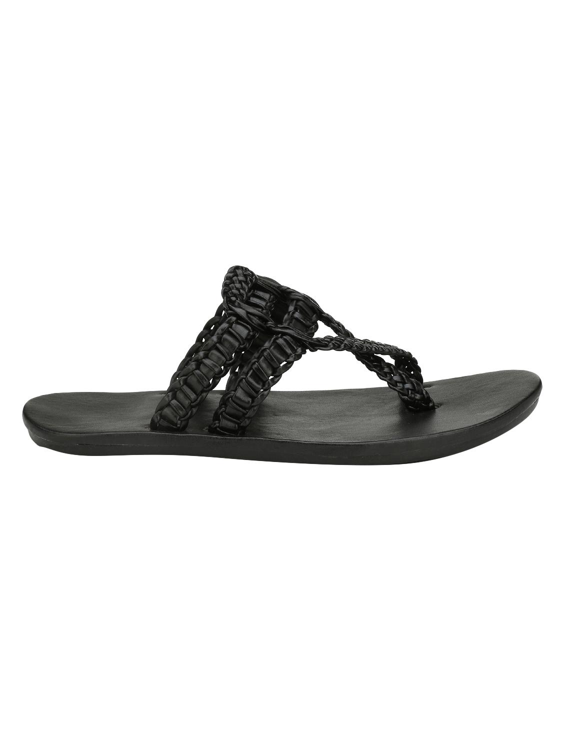 big fox black leatherette slip on slippers - 15307403 - Zoom Image - 2