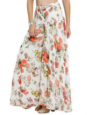 Floral printed flared palazzo - 15308758 - Standard Image - 2