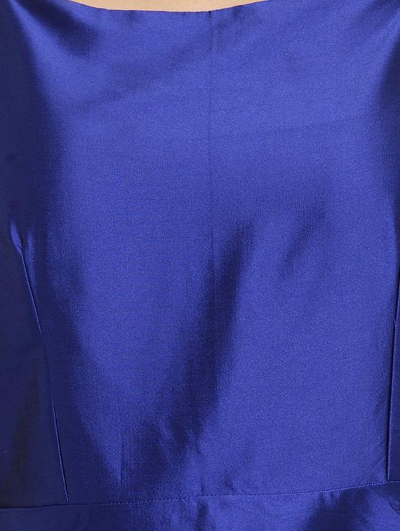 zip up back metallic flared dress - 15308768 - Zoom Image - 5
