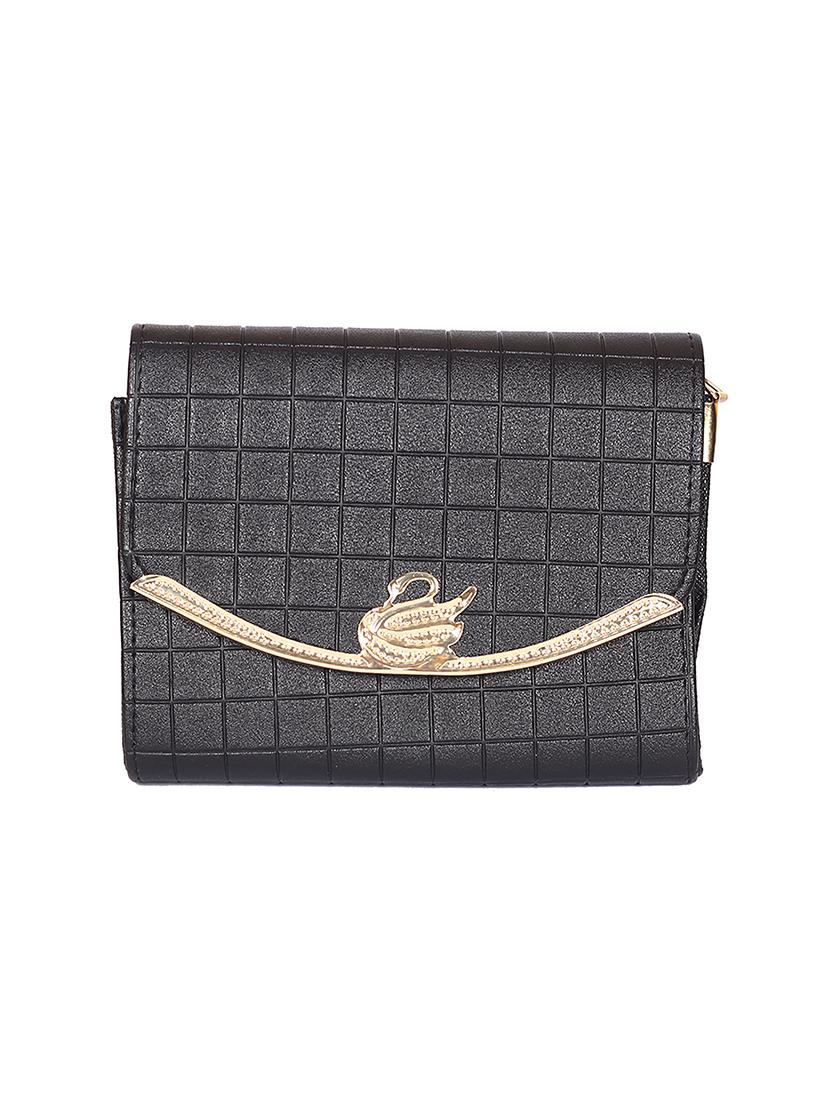 black leatherette (pu) combo handbag - 15310951 - Zoom Image - 5