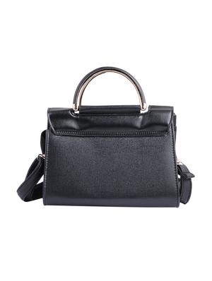 black leatherette (pu) regular handbag - 15310958 - Standard Image - 2