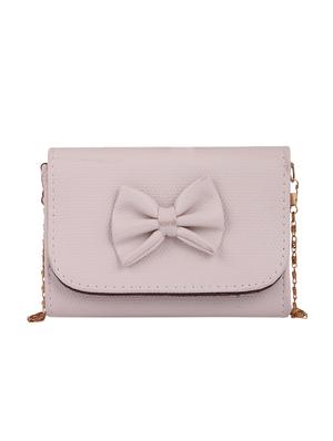 pink leatherette (pu) regular handbag - 15310962 - Standard Image - 5