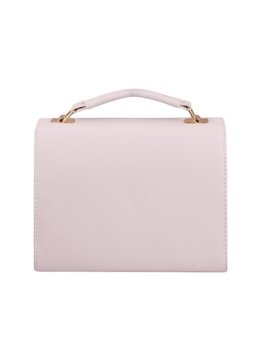 pink leatherette (pu) regular handbag - 15310962 - Zoom Image - 2