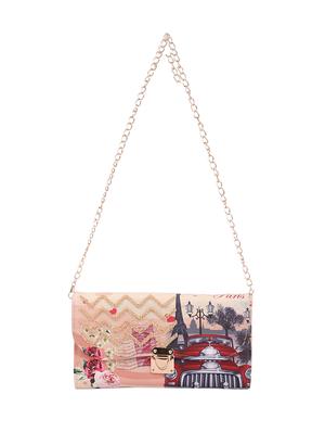 multi canvas printed sling bag - 15310967 - Standard Image - 5