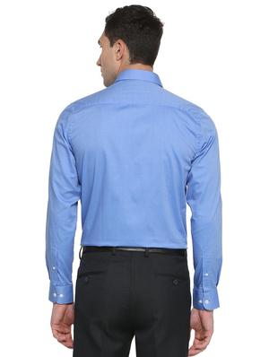 blue cotton formal shirt - 15311054 - Standard Image - 2