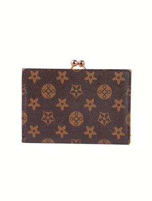 brown leatherette (pu) regular clutch - 15311099 - Standard Image - 2