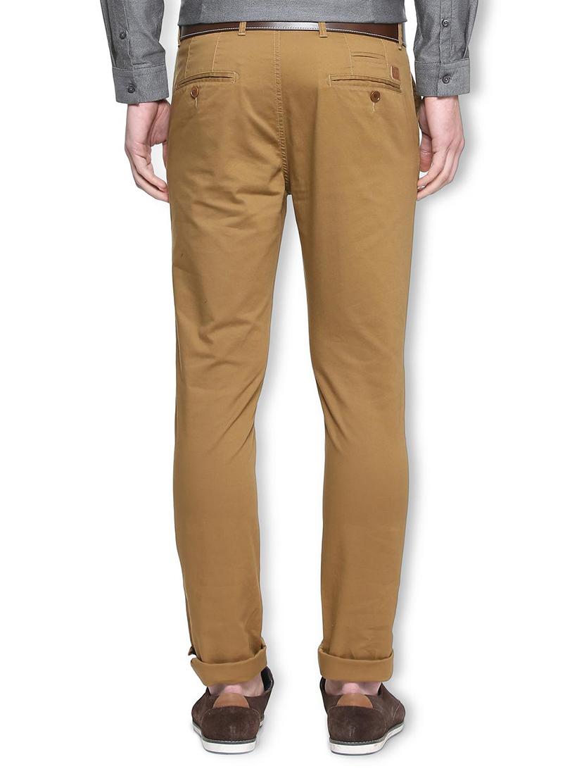 brown cotton chinos - 15311567 - Zoom Image - 2