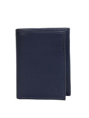 blue leather wallet with key ring - 15312256 - Standard Image - 2