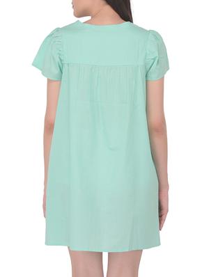 green laced sleepshirt - 15312421 - Standard Image - 2