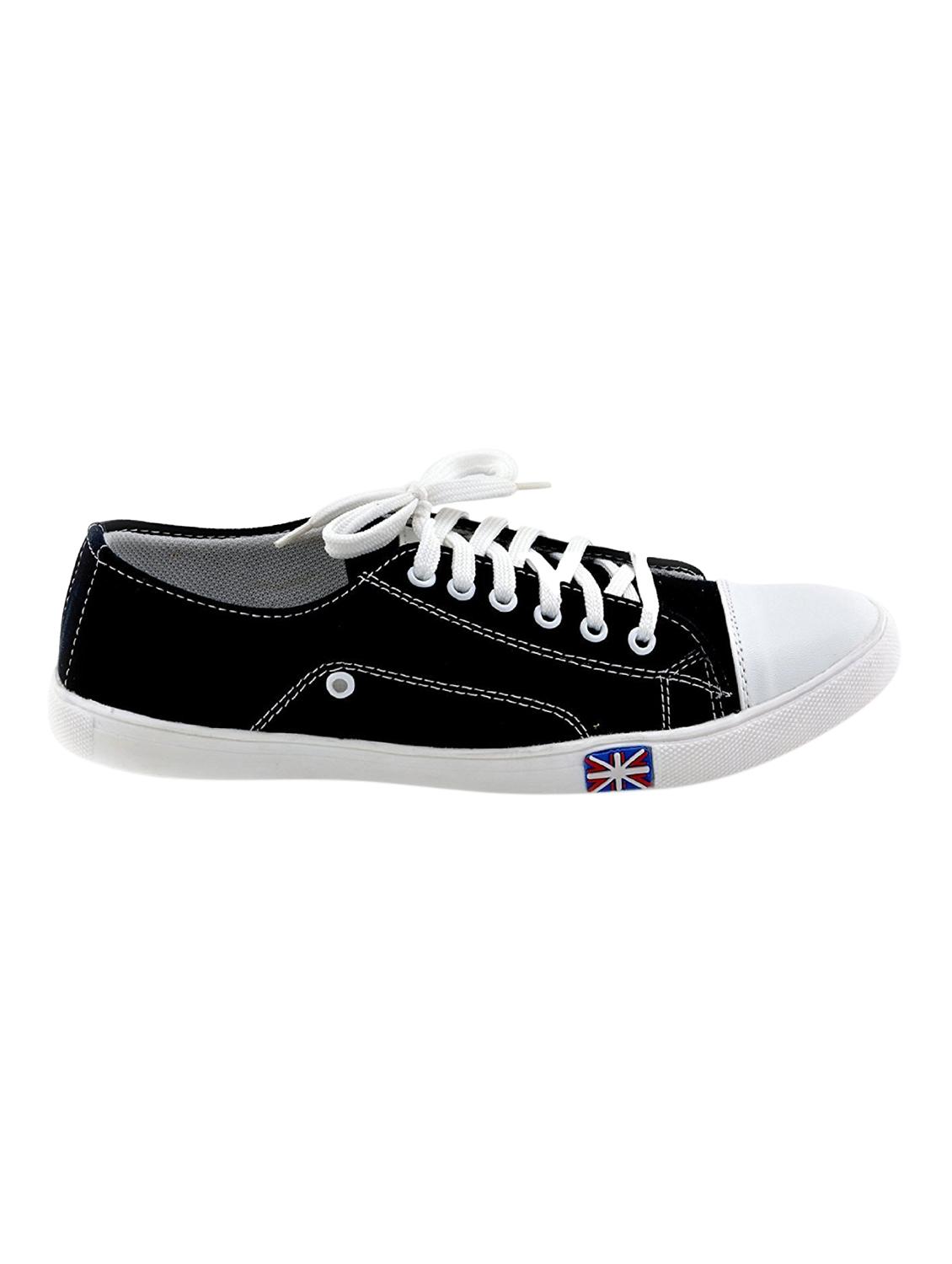 black canvas lace up sneaker - 15312483 - Zoom Image - 2