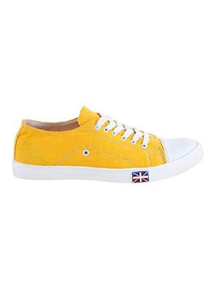 yellow Canvas lace up sneaker - 15312489 - Standard Image - 2