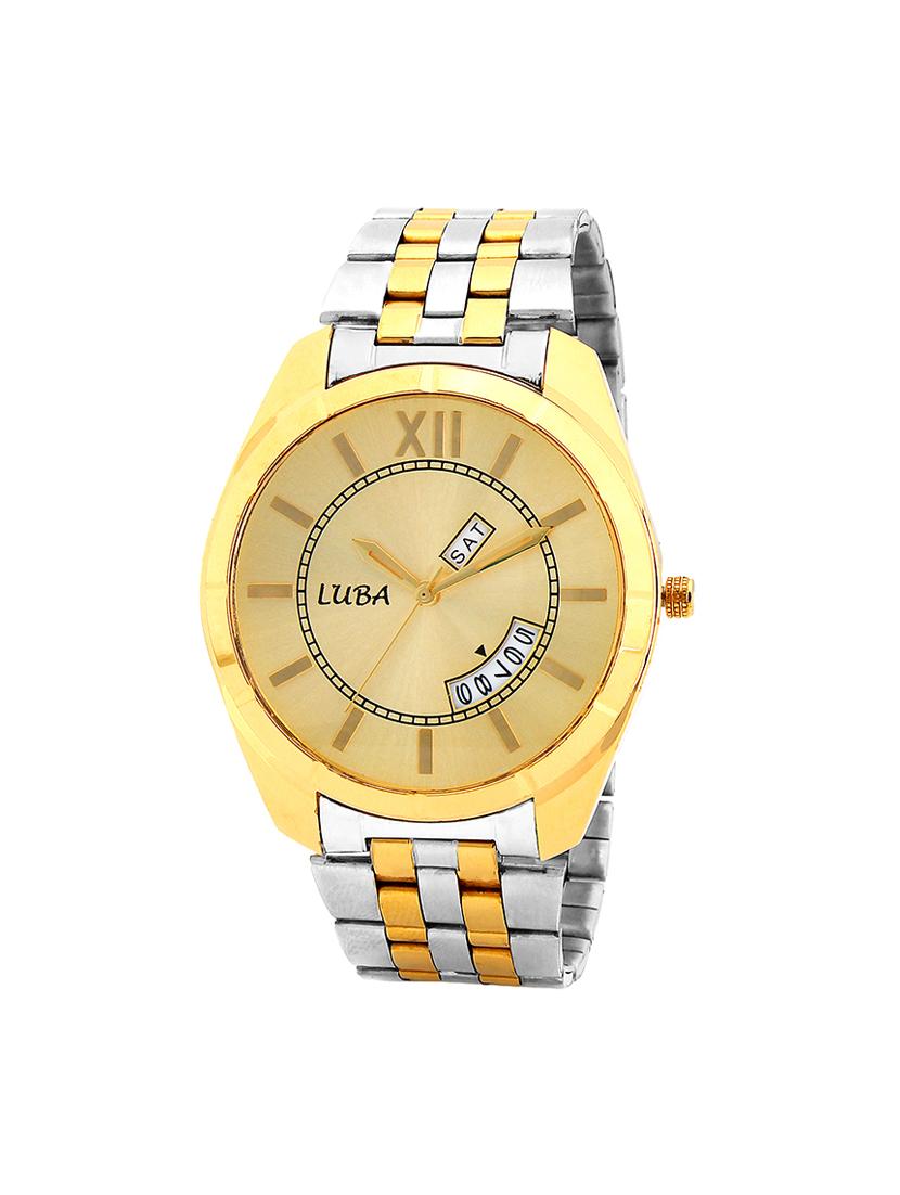 LUBA GOLDEN DAY N DATE, STAINLESS STEEL WATCH FOR COUPLE - 15312756 - Zoom Image - 2