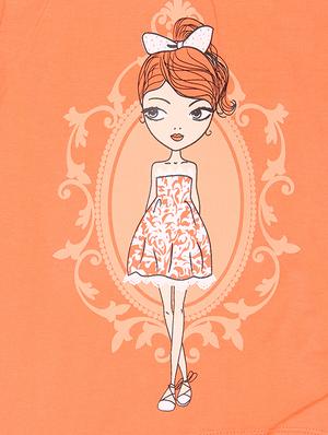 orange cotton top - 15313393 - Standard Image - 5