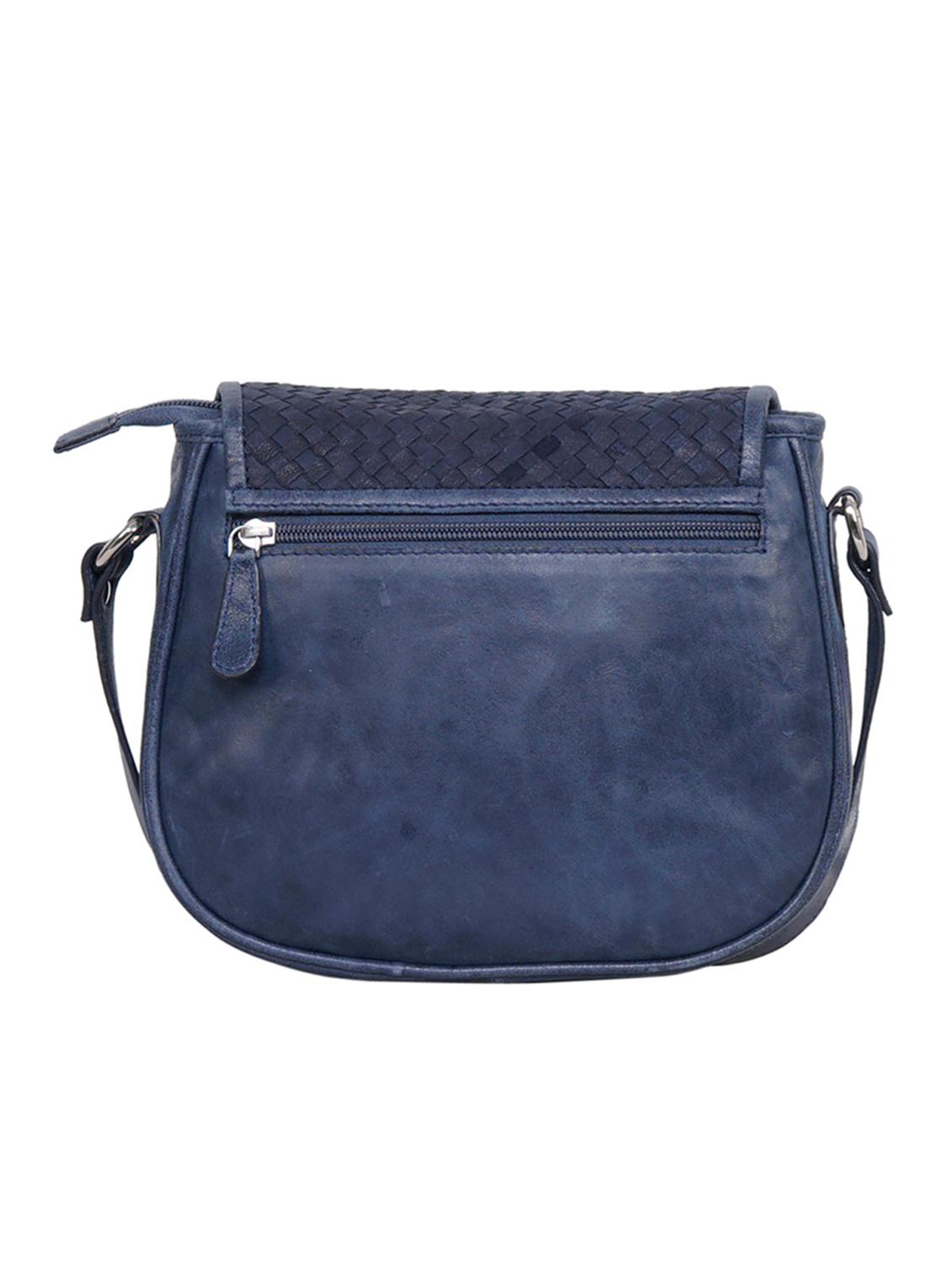 blue leather regular sling bag - 15314005 - Zoom Image - 2